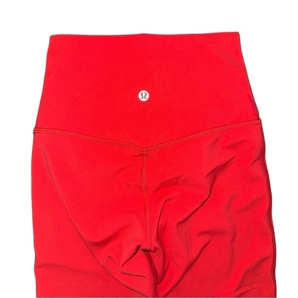 Lululemon Align High Rise Buttery Soft Crop 21" Athletic Leggings in Love Red 2 - Picture 6 of 8